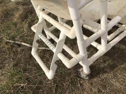 2 pvc chairs