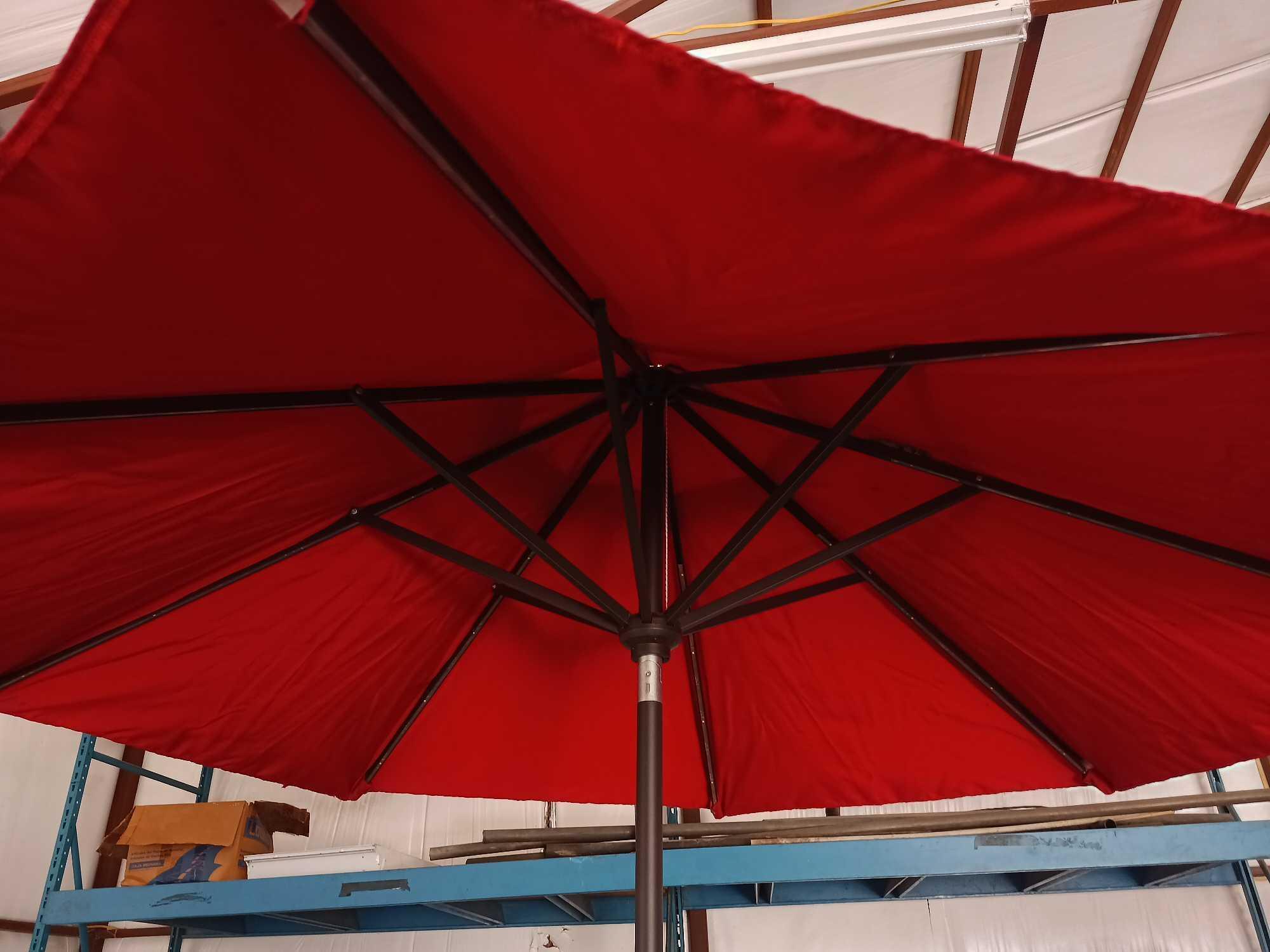 Patio table 4 chairs and umbrella