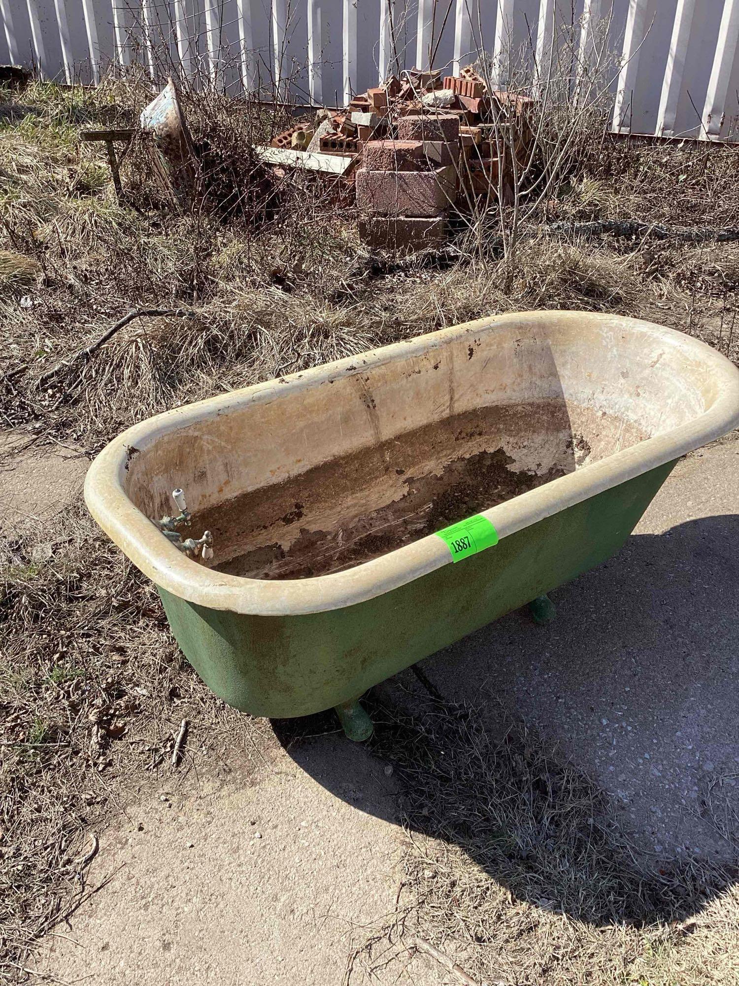 cast iron tub- heavy, read description