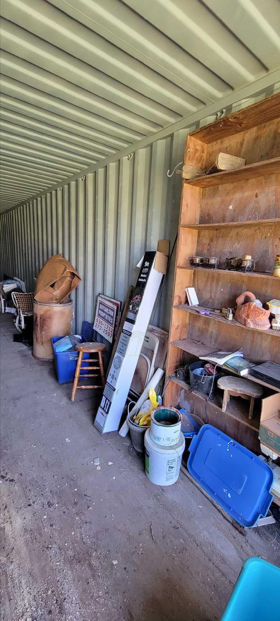 shipping container and contents