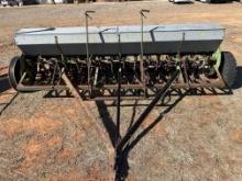 John Deere Van Brunt 12 FT. Double Disc Grain Drill on Low Rubber, Ground Lift, Grass Seeder