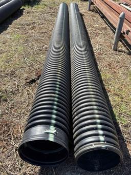 Solid High Density Polyethylene Corrugated Pipes