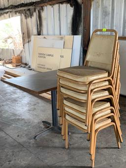 Table & Stacking Chairs