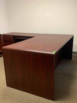 L-Shaped Desk & Credenza