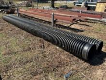 Solid High Density Polyethylene Corrugated Pipes