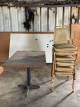 Table & Stacking Chairs
