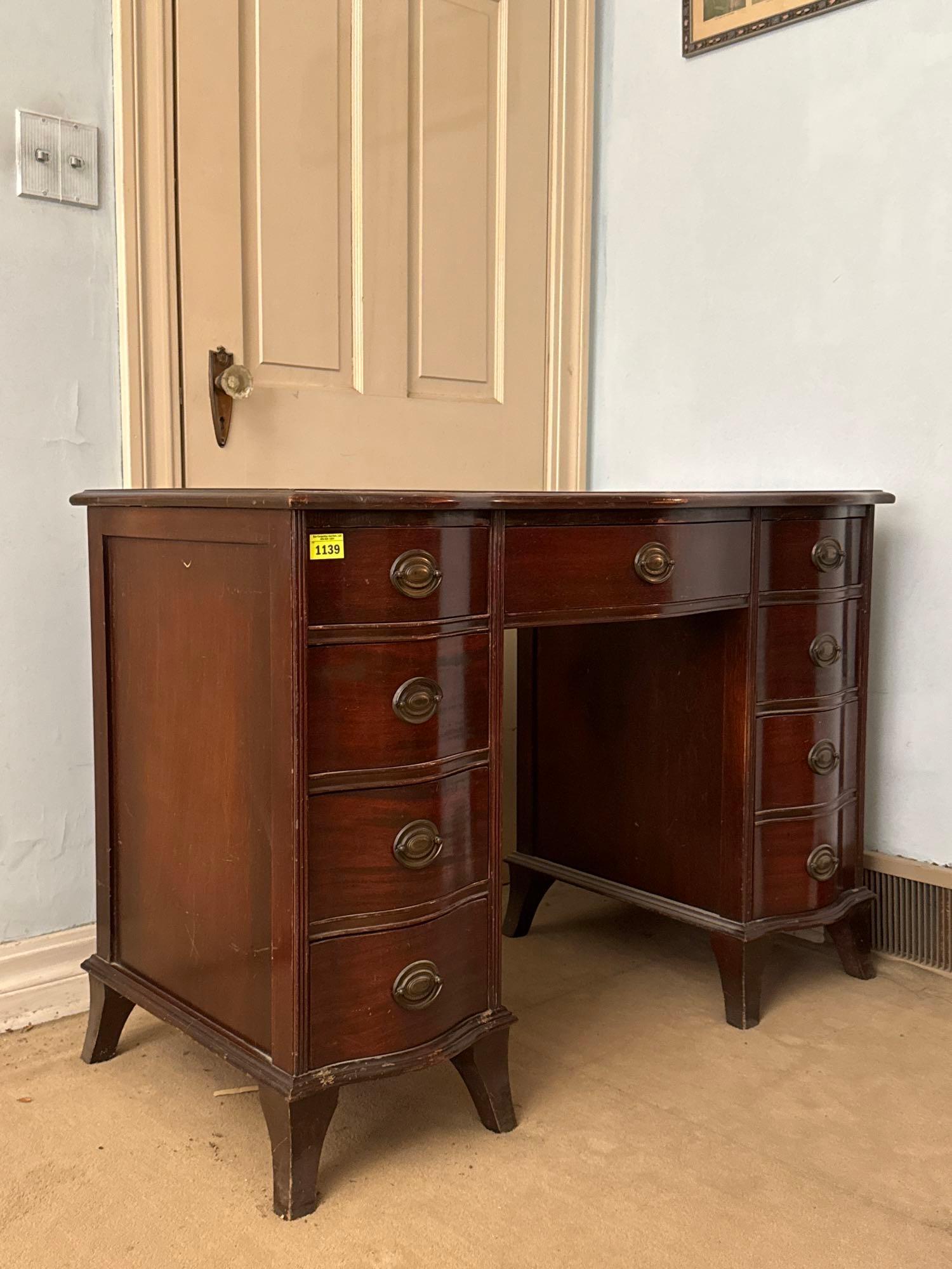 Antique Kneehole Desk