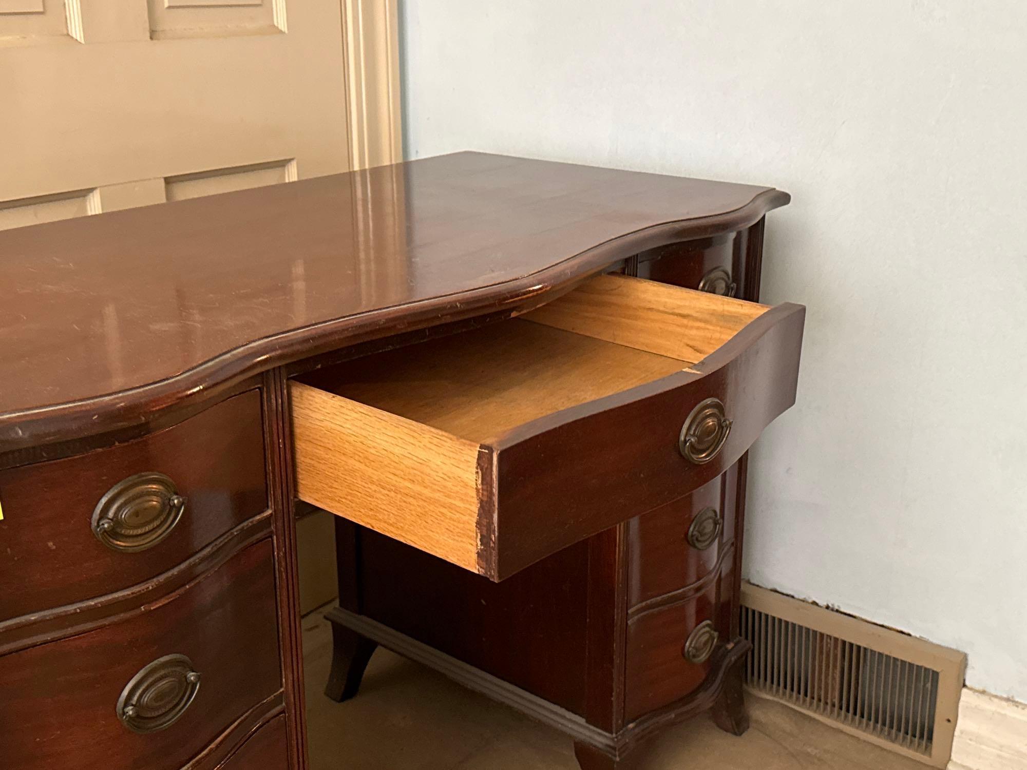 Antique Kneehole Desk