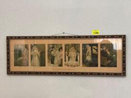 Antique The Greatest Day of a Girls Life Framed Art