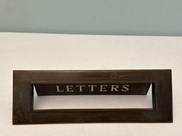 Vintage Metal Mail Slot