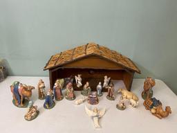 Hand Painted Nativity Scene