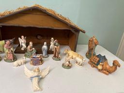Hand Painted Nativity Scene