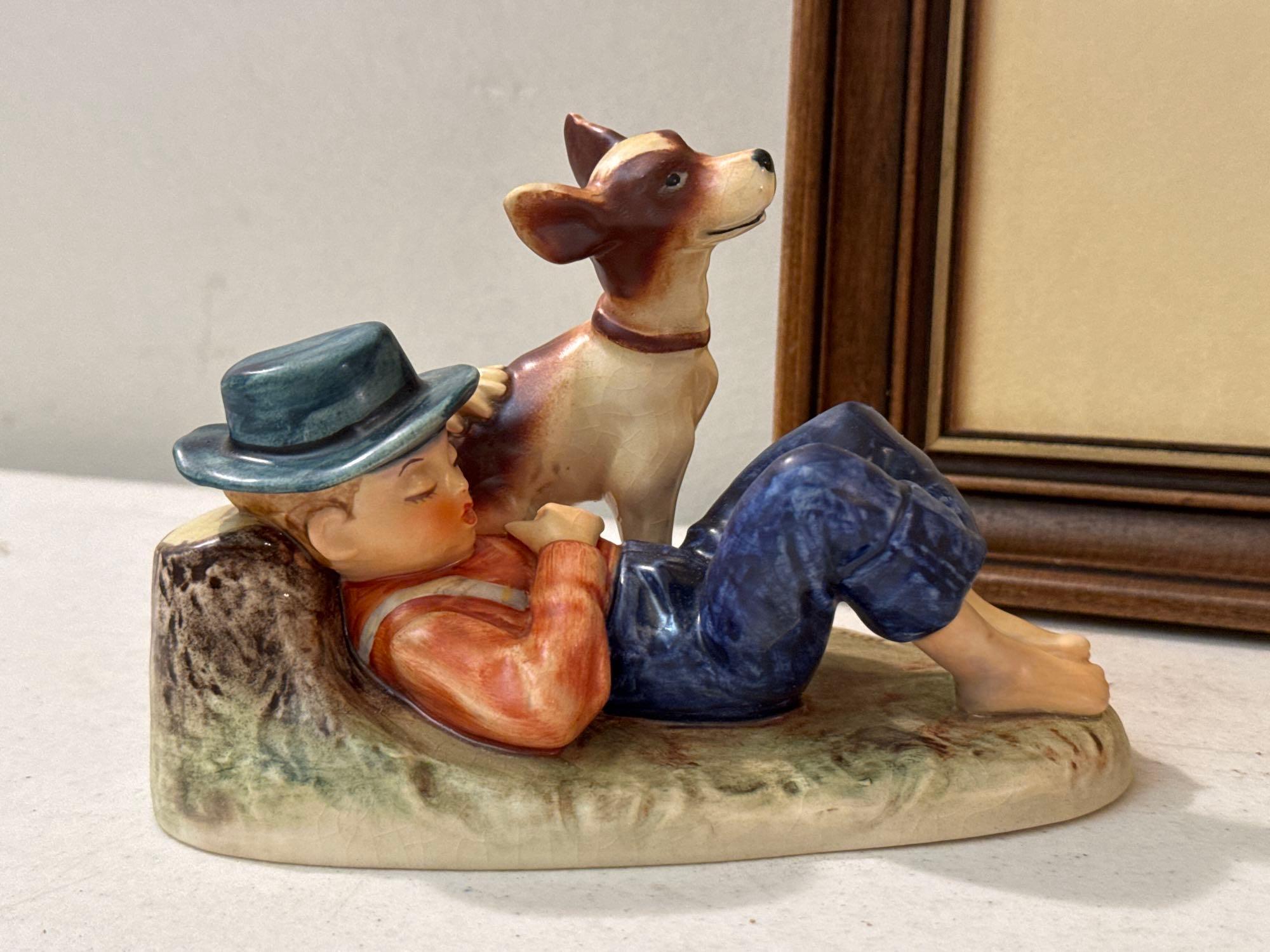 Vintage Norman Rockwell W. Goebel Figurines & Framed Prints