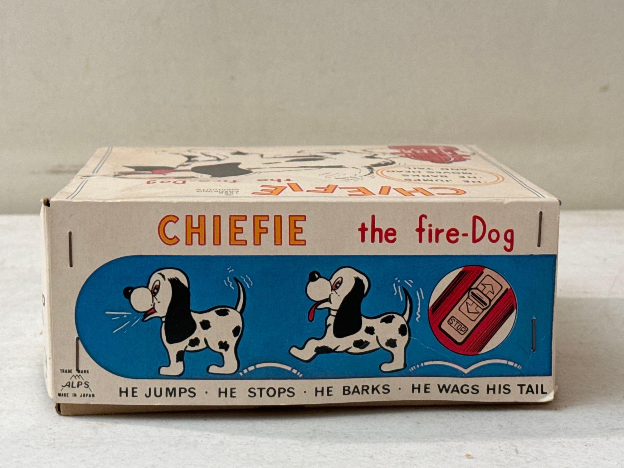 Vintage Chiefie the Fire Dog Battery Powered Toy