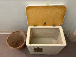 Vintage Hamper & Waste Basket