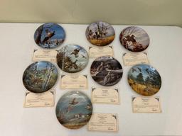 Danbury Mint The Game Birds Porcelain Plate Collection