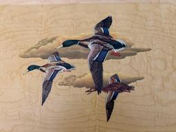 Mid Century Modern Hasko Ducks in Flight Trays