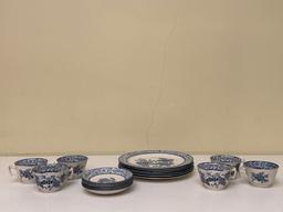 Woods Ware Wood & Sons Wincanton Teacups, Saucers & Dinner Plates