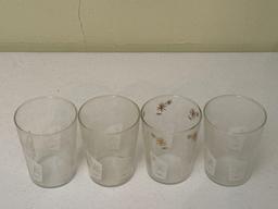 Mid Century Modern Daisy Burst Glasses