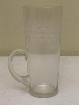 Fostoria Tumblers with Handles & Cordial Glasses