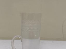 Fostoria Tumblers with Handles & Cordial Glasses