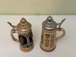 Vintage Ceramic Canadian Beer Steins