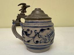 Vintage Ceramic Wohl beKomms Beer Stein with Lid