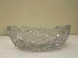 Crystal Cut Glass Bottle & Bowls