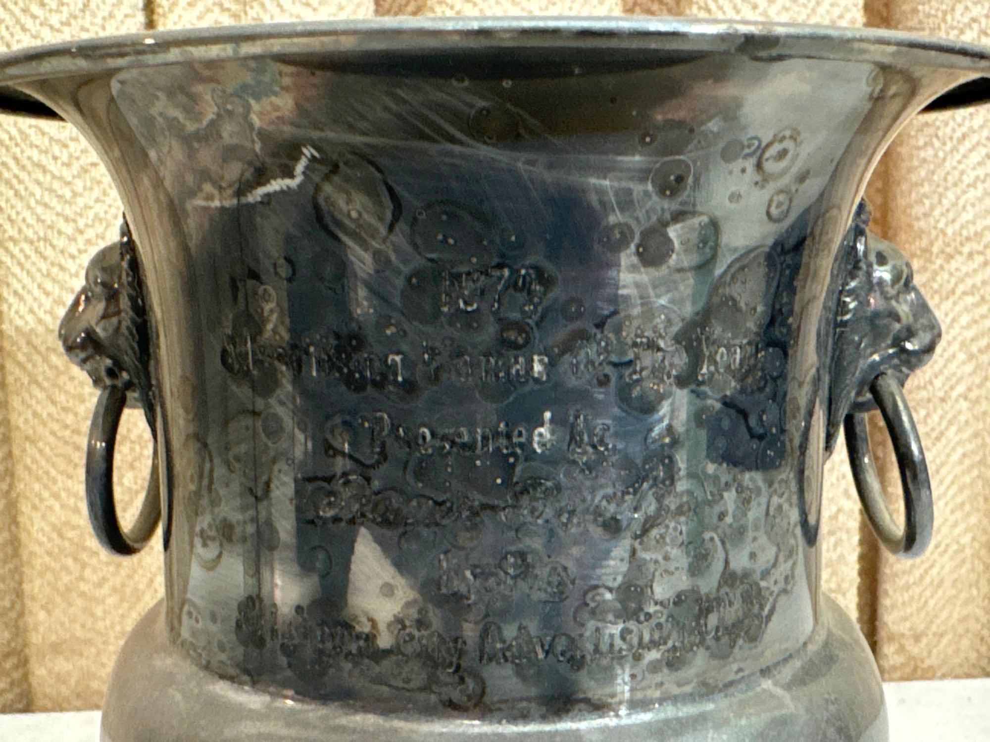 Silver Plate Ice Bucket, Salt Cellar, Relish Jar & Covered Serving Dish