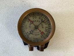 Antique Ashton Air Brake Gauge