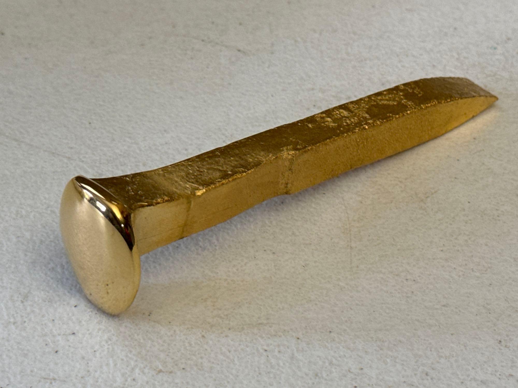 24 Karat Gold Plated Railroad Spike