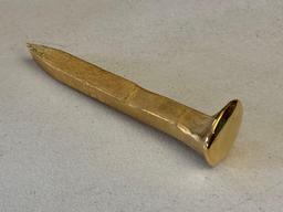 24 Karat Gold Plated Railroad Spike