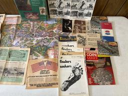 Vintage Silver Dollar City Map, Antique Oklahoma Guides & Autographed Mr. Rythm Poster
