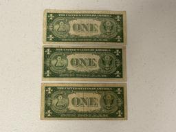 1935 One Dollar Silver Certificates with Star in the Serial Number