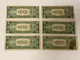 1935 One Dollar Silver Certificates