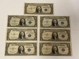 1935 One Dollar Silver Certificates