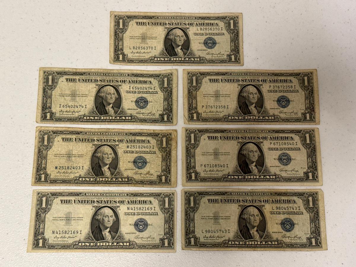 1935 One Dollar Silver Certificates