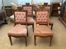 Antique Pink Upholstered Chairs