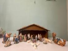 Hand Painted Nativity Scene