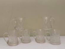 Etched Glass Mugs