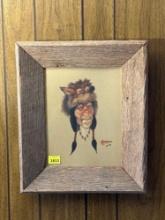 Bill Flores Native American Framed Art