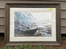 Mt. Crawford Framed Watercolor Painting