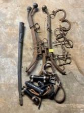 Vintage Horse Hames, Bits & Carriage Parts