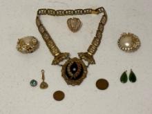 Vintage Necklace, Pendants & Wheat Penny