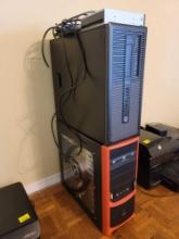 Raidmax gaming computer tower and hp elite desk computer tower
