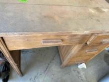 wooden desk