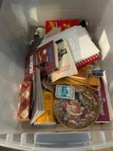 box of cookbooks