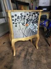 antique looking golden wooden cabinet