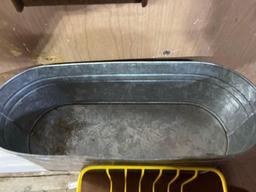 galvanized wash tub