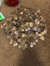 Pennies in a bag